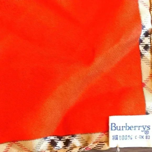 Burryberry Vintage Pre 1999 Burberry Silk Scarf - Picture 2 of 7